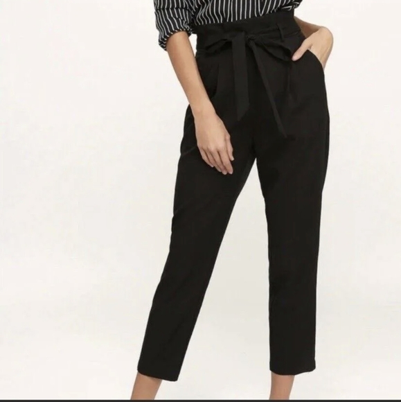 Express Pants - NWT Express paper bag tie waist tapered pant